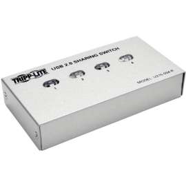 Tripp Lite 4-Port USB 2.0 Hi-Speed Printer / Peripheral Sharing Switch, USB, 4 USB Port(s), 4 USB 2.0 Port(s)