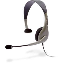 Cyber Acoustics AC-840 Usb Mono Headset Internet Communication & Boom Mic, Over-the-head