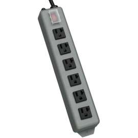 Tripp Lite Waber Industrial Power Strip 6-Outlet 15 ft. (4.57 m) Cord 5-20P Plug, NEMA 5-20P, 6 x NEMA 5-15/20R, 15 ft Cord, 120 V AC Voltage