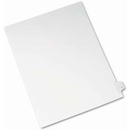 Preprinted Legal Exhibit Side Tab Index Dividers, Allstate Style, 26-Tab, Y, 11 x 8.5, White, 25/Pack
