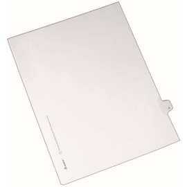 Preprinted Legal Exhibit Side Tab Index Dividers, Allstate Style, 10-Tab, 6, 11 x 8.5, White, 25/Pack