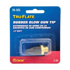 Tru-Flate Brass Air Blow Gun Rubber Tip 1/8 in.