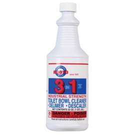 Rooto 3-in-1 Industrial Strength Fresh Pine Scent Toilet Bowl Cleaner and Delimer 32 oz Liquid