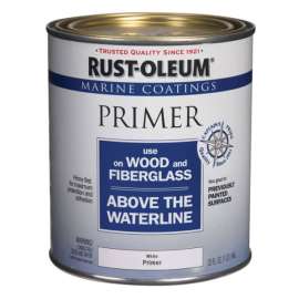 Rust-Oleum Marine Coatings  Wood & Fiberglass White Primer 1 qt