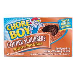 Chore Boy Heavy Duty Copper Scrubber For Pots and Pans 2 pk