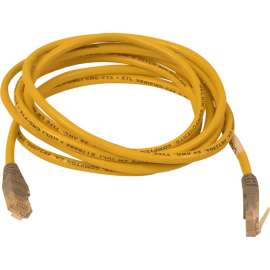 Belkin Cat5e Crossover Cable, RJ-45 Male Network, RJ-45 Male Network, 25ft, Yellow