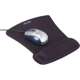 Belkin WaveRest Gel Mouse Pad (Black), 1 Pack, Black