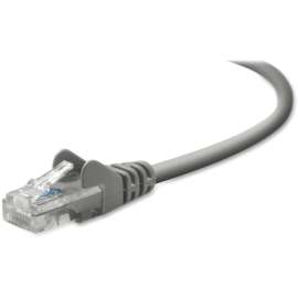Belkin Cat5e Network Cable, RJ-45 Male Network, RJ-45 Male Network, 100ft, Gray