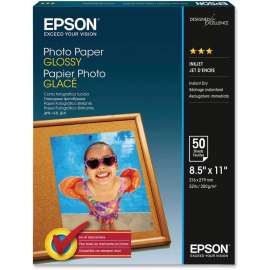 Epson 50 SHEET 8.5X11 LTR GLOSSY PHOTO PAPER FOR EPSON INKJETS