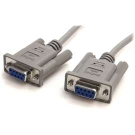 StarTech.com Serial Null modem cable, DB-9 (F), DB-9 (F), 3 m, Transfer files via serial connection