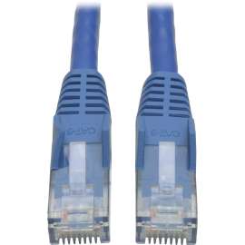 Tripp Lite Cat6 Gigabit Snagless Molded (UTP) Ethernet Cable (RJ45 M/M) PoE Blue 7 ft. (2.13 m), 7ft, 1 x RJ-45 Male, 1 x RJ-45 Male, Blue