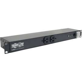 Tripp Lite Isobar Surge Protector Rackmount 12 Outlet 15' Cord Metal 1URM, Receptacles: 12 x NEMA 5-15R, 3840J