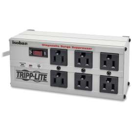 Tripp Lite 6 OUTLET SURGE PROTECTOR 3300 J METAL SURGE SUPPRESSOR 5-15R 6FT
