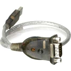 Aten Technologies ATEN USB to RS-232 Converter, Type A Male USB, DB-9 Male Serial, 1.3ft