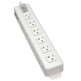 Tripp Lite Power It! 6-Outlet Power Strip 15 ft. (4.57 m) Cord 5-20P Plug Metal Housing, NEMA 5-20P, 6 NEMA 5-15/20R, 15ft