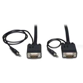 Tripp Lite - Pro Av Tripp Lite VGA Coax Monitor Cable with audio, High Resolution cable with RGB coax - (HD15 and 3.5mm M/M) 10-ft.