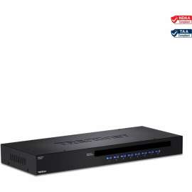 TRENDnet 8-Port USB/PS2 Rack Mount KVM Switch, TK-803R, VGA & USB Connection, Supports USB & PS/2 Connections, Device Monitoring, Auto Scan, Audible Feedback, Control up to 8 Computers/Servers, 8-port KVM USB/PS2 Rack Mount Switch