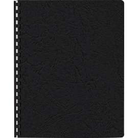Fellowes Expressions Oversize Grain Presentation Covers, 11.3" Height x 8.8" Width x 0.1" Depth, For Letter 8 3/4" x 11" Sheet, Leather, 200 / Pack