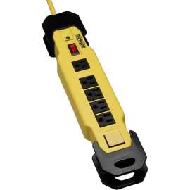 Tripp Lite Metal Safety Surge Protector Strip 120V 6 Outlet 15ft Cord OSHA, Receptacles: 6 x NEMA 5-15R, 2700J