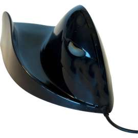 Ergoguys AIRO2BIC MOUSE BLACK ERGONOMIC PC MAC RT HAND, USB, 400 dpi, Scroll Wheel, Right-handed Only
