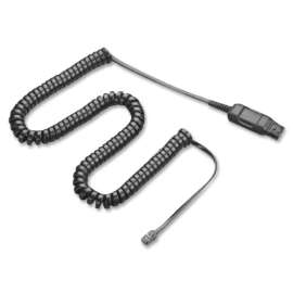 Poly Plantronics A10 Direct Connect Adapter Cable, Audio Cable, First End: 1 x Quick Disconnect, Second End: 1 x RJ-11, 1 Each