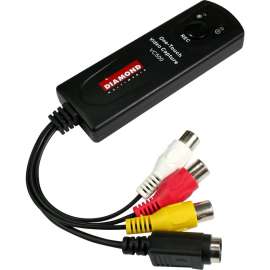DIAMOND VC500 One Touch Video Capture Edit Stream or Burn to DVD USB 2.0, Functions: Video Editing, USB