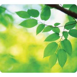 Fellowes Recycled Mouse Pad, Leaves, Leaves, 8" x 9" x 0.06" Dimension, Multicolor