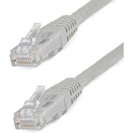 StarTech.com 1ft CAT6 Ethernet Cable, Gray Molded Gigabit, 100W PoE UTP 650MHz, Category 6 Patch Cord UL Certified Wiring/TIA, 1ft Gray CAT6 Ethernet cable delivers Multi Gigabit 1/2.5/5Gbps & 10Gbps up to 160ft