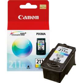 Canon CL-211XL Original Inkjet Ink Cartridge, Cyan, Magenta, Yellow, 1 Each, 349 Pages Tri-color