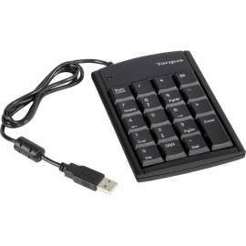 Targus PAUK10U Ultra Mini USB Keypad, USB, 19 Keys, Black