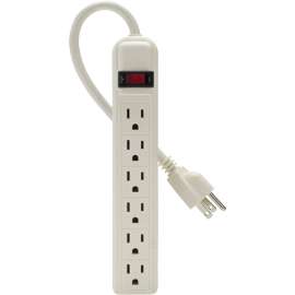 Belkin 6-Outlets Power Strip, 6, 3 ft Cord, 24 A Current, 125 V AC Voltage