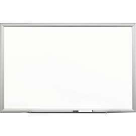 3M Premium Marker Board, 72" (6 ft) Width x 48" (4 ft) Height, White Porcelain Surface, Silver Aluminum Frame, Rectangle