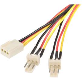 StarTech.com Splitter cable, TX3 fan power, 12in, For CPU Fan, 1 ft Cord Length