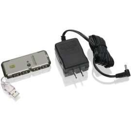 IOGEAR MicroHub GUH274 USB Hub, 4 x 4-pin Type A Female USB 2.0, 1 x 4-pin Type A Female USB 2.0, External