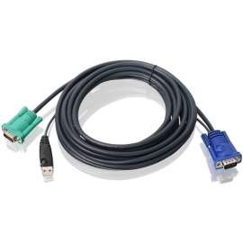 IOGEAR USB KVM Cable 16 Ft, USB, VGA, 16ft