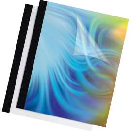 Fellowes Thermal Presentation Covers, 1" , 240 sheets, Black, 11" Height x 8.5" Width x 1" Depth, 1" Maximum Capacity, 240 x Sheet Capacity