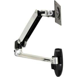 Ergotron LX Wall Monitor Arm, Polished Aluminum