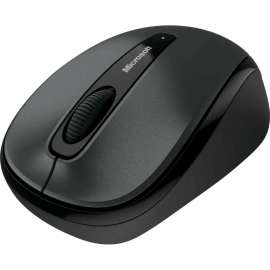 Microsoft 3500 Wireless Mobile Mouse, BlueTrack, Wireless, Gray, USB