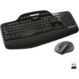 Logitech MK710 Wireless Keyboard and Mouse Combo for Windows, 2.4GHz Advanced Wireless, Wireless Mouse, Multimedia Keys, 3-Year Battery Life, PC/Mac, USB Wireless RF 2.40 GHz Keyboard, Black, USB Wireless RF Mouse, Optical