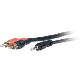 Comprehensive Cable Comprehensive Standard Series 3.5mm Stereo Mini Plug to 2 RCA Plugs Audio Cable 3ft, 3 ft Mini-phone/XLR Audio Cable for Audio Device, First End: 1 x Mini-phone Stereo Audio, Male, Second End: 2 x RCA Stereo Audio