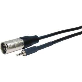Comprehensive Cable Comprehensive Standard Series XLR Plug to Stereo 3.5mm Mini Plug Audio Cable 25ft, 25 ft Mini-phone/XLR Audio Cable for Audio Device, First End: 1 x XLR Microphone, Male, Second End: 1 x Mini-phone Stereo Audio
