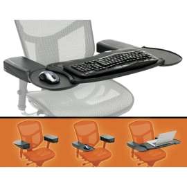 Ergoguys MOBO CHAIR MOUNT ERGO KEYBOARD AND MOUSE TRAY SYSTEM, 2.5" Height x 12.5" Width x 7.5" Depth, Black