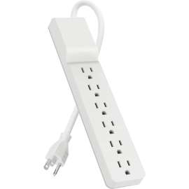 Belkin Home/Office BE106000-10 6-Outlets Surge Suppressor, 6, 1875 VA, 700 J, 120 V AC Input
