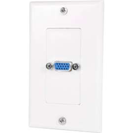 StarTech.com Single Outlet 15-Pin Female VGA Wall Plate - White