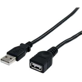 StarTech.com 3 ft Black USB 2.0 Extension Cable A to A, M/F, Extends the length of your current USB device cable by 3 feet, 3 ft usb a to a extension cable, 3ft usb a male to a female cable