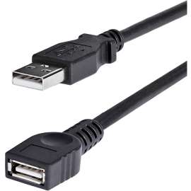 StarTech.com 6 ft Black USB 2.0 Extension Cable A to A, M/F, Extends the length your current USB device cable by 6 feet, 6ft usb extension cable, 6ft usb 2.0 extension cable