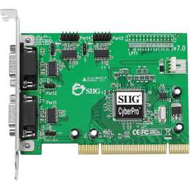 SIIG CyberSerial JJ-P45012-S7 4-port PCI Serial Adapter, 4 x 9-pin DB-9 RS-232 Serial PCI