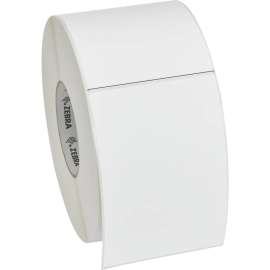 Zebra Technologies Zebra Label Paper 4 x 6in (101.6x152.4mm) Thermal Transfer Z-Select 4000T Removable 3 in core, 4" Width x 6" Length, Removable Adhesive, Thermal Transfer, White