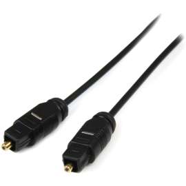 StarTech.com Toslink Optical Digital SPDIF Audio Cable, Toslink, Toslink, 6ft