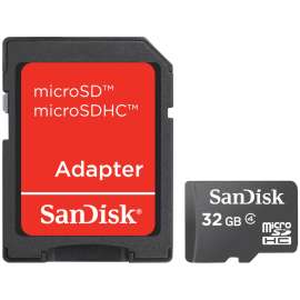 SanDisk SDSDQM032GB35A 32 GB Class 4 microSDHC, Lifetime Warranty